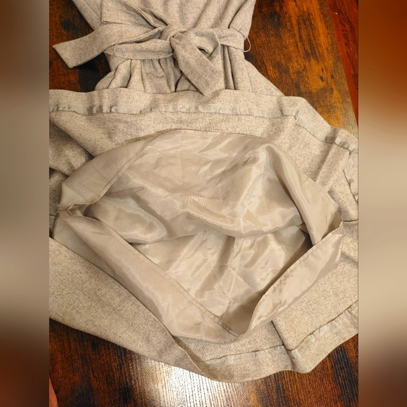 Banana Republic grey wool and rhinestoned party dress Size 8 - Picture 11 of 15